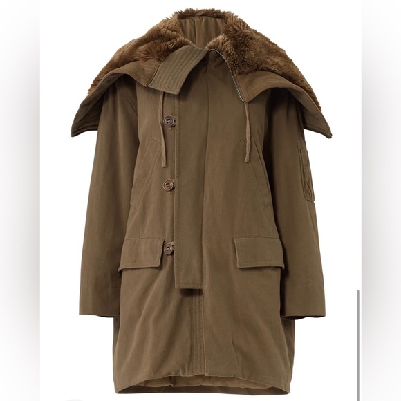 Vince Olive Military Parka Women’s Sz Med - Picture 3 of 7